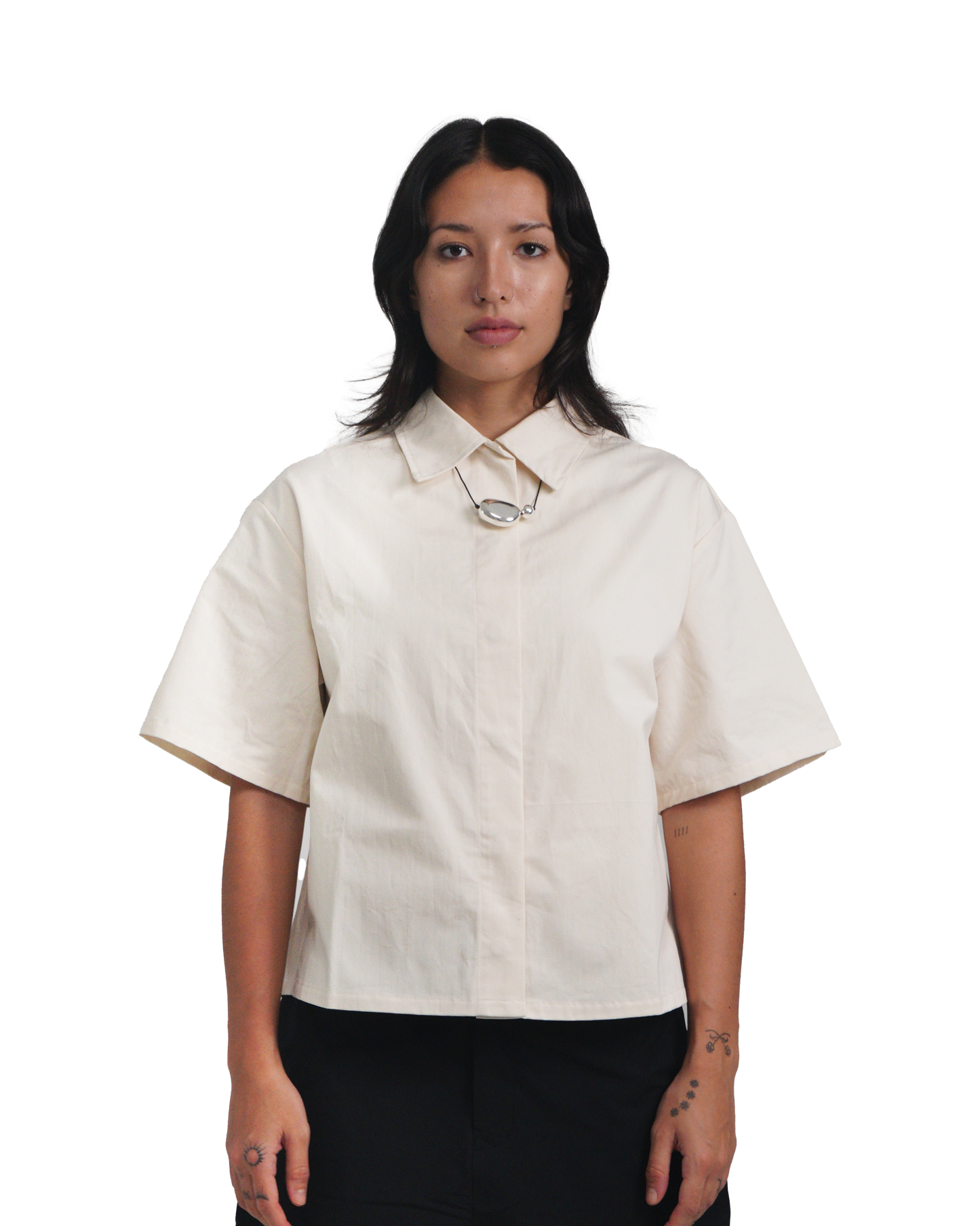 Boxy Shirt in Milk
