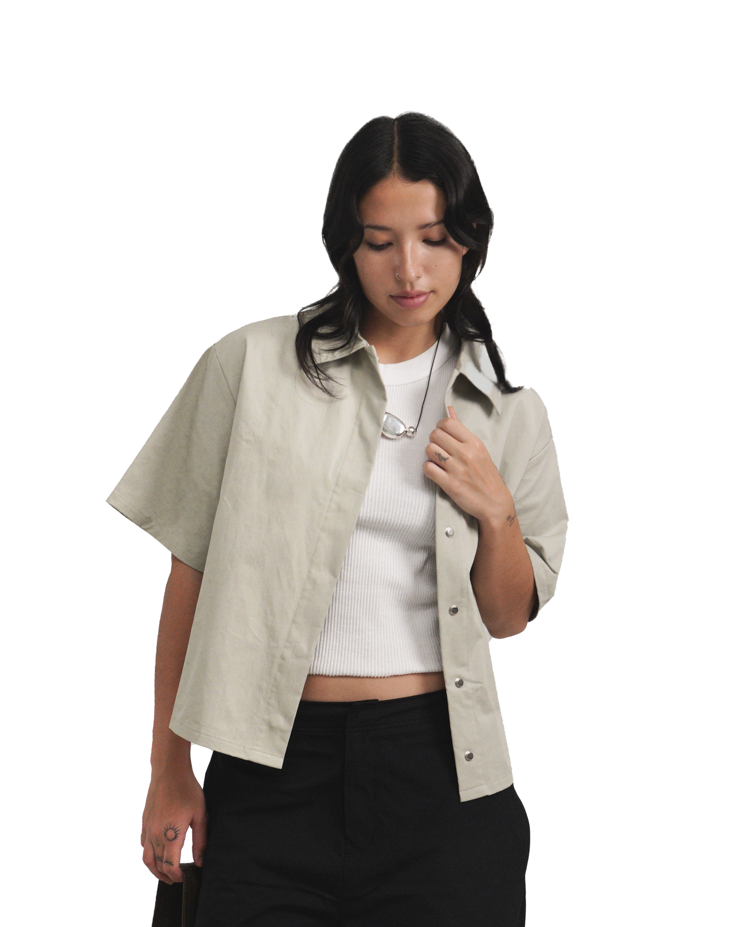 Boxy Shirt in Sage