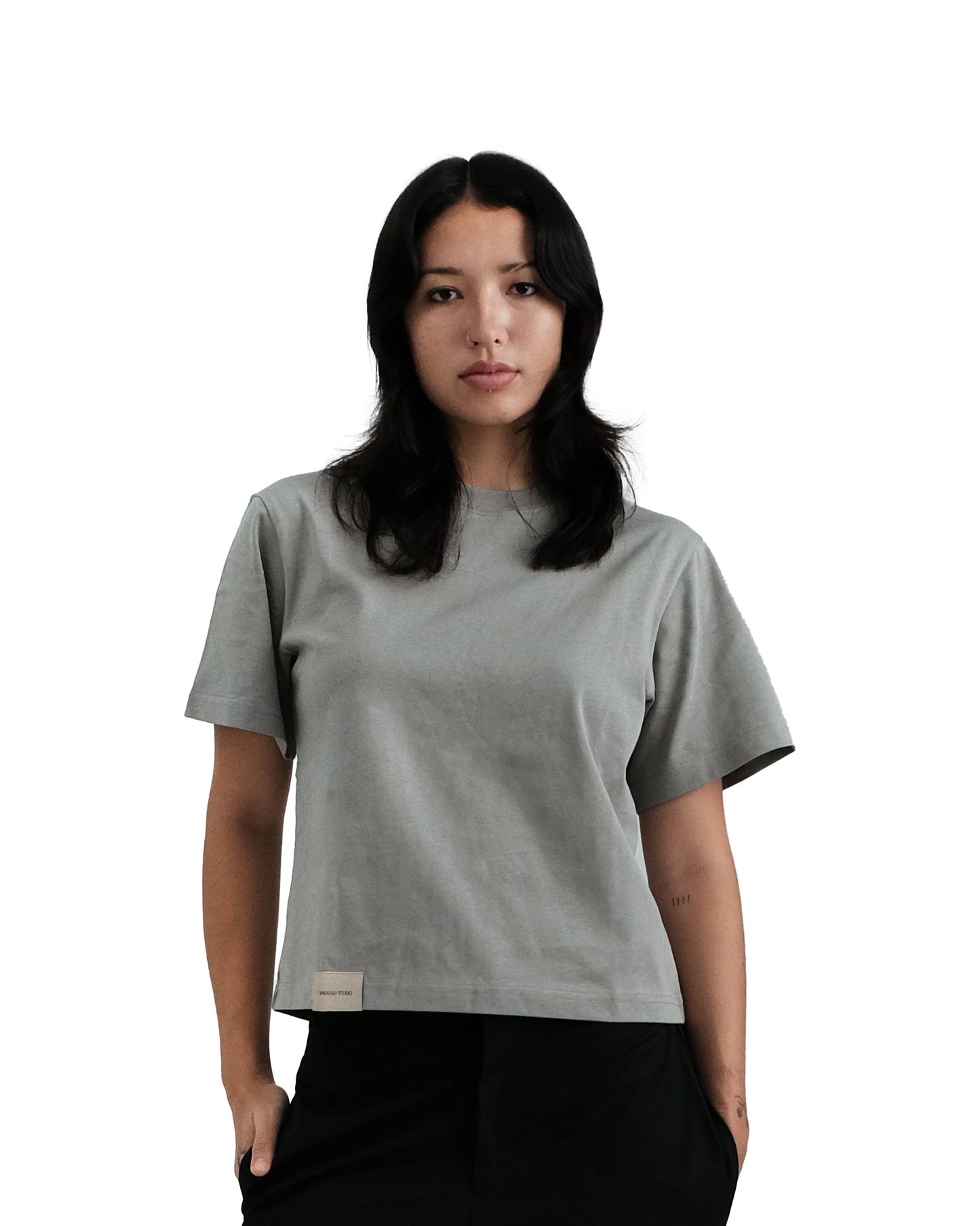 Clean Fit Tee in Sage