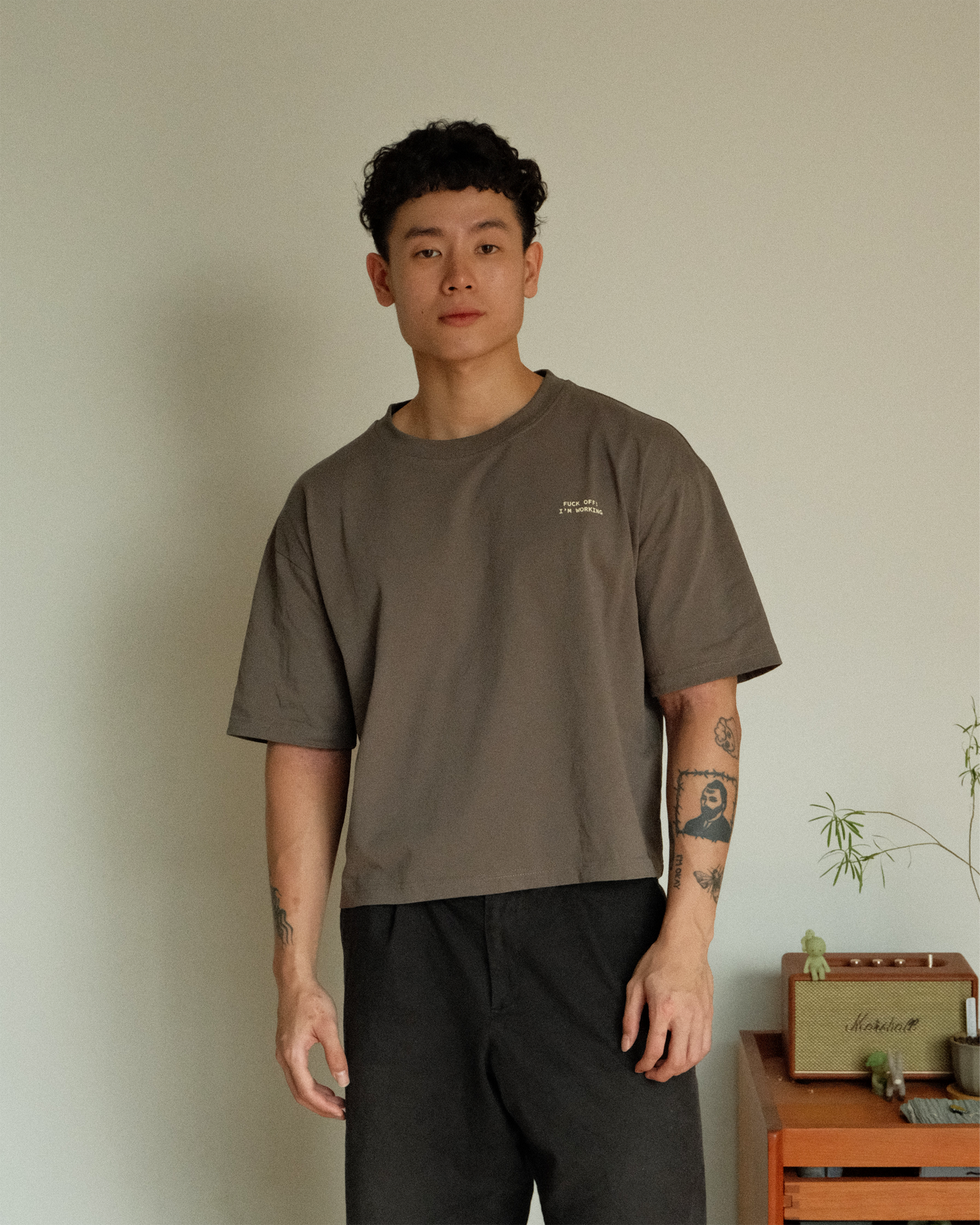 Working Hours Tee (Stone)