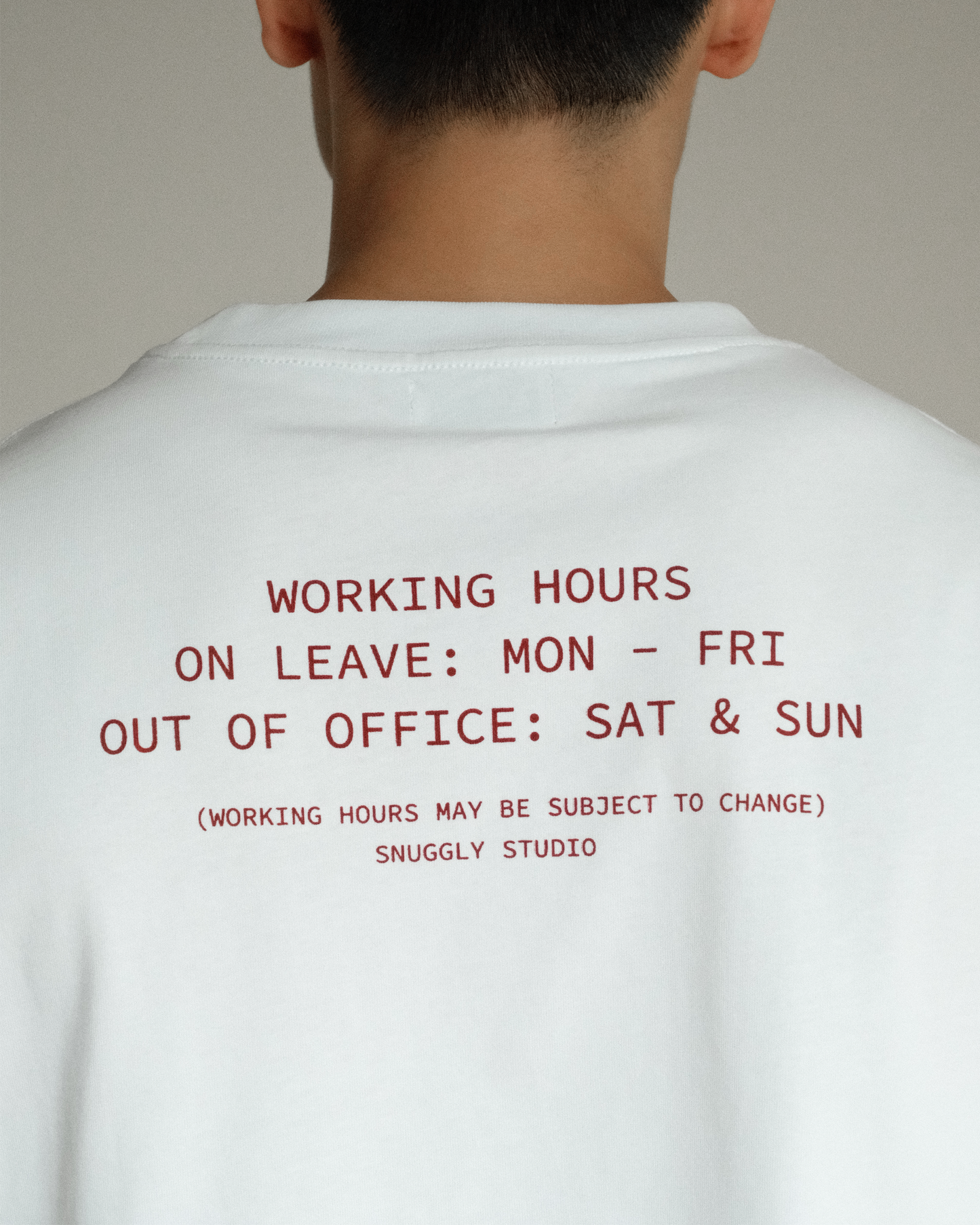 Working Hours Tee (Salt)