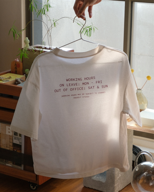 Working Hours Tee (Salt)