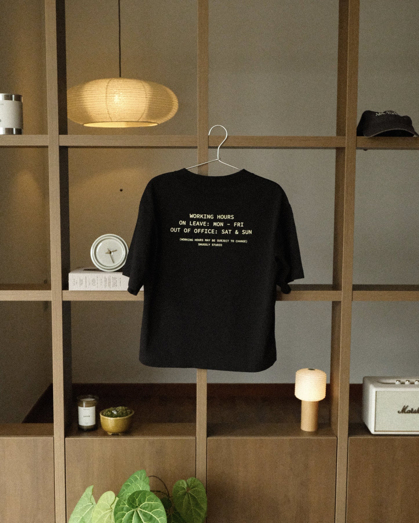Working Hours Tee in Ink