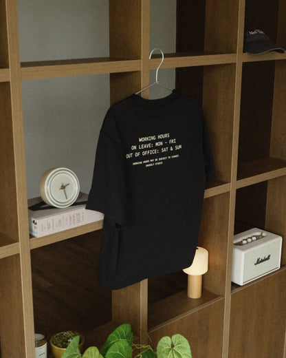 Working Hours Tee in Ink