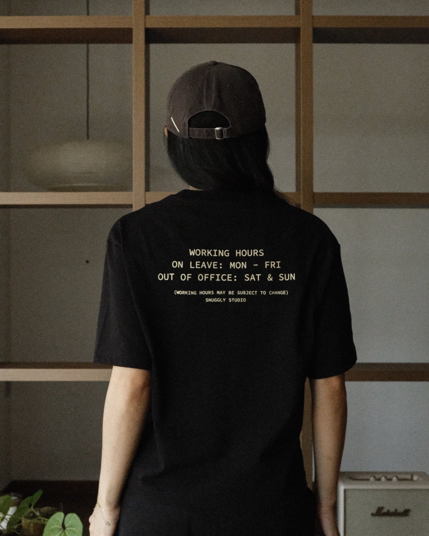 Working Hours Tee in Ink