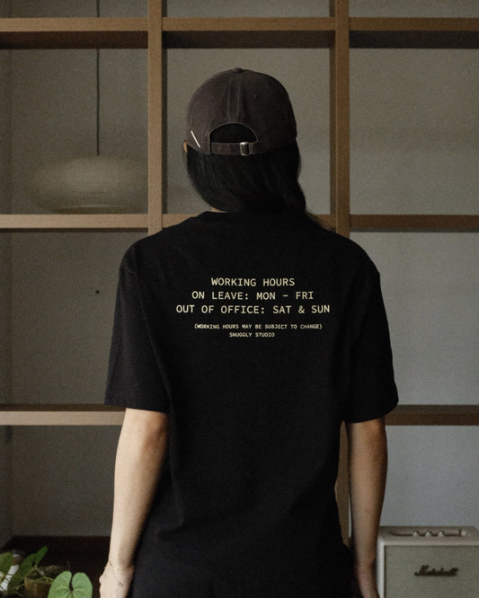 Working Hours Tee in Ink