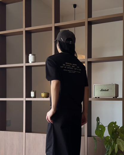 Working Hours Tee in Ink